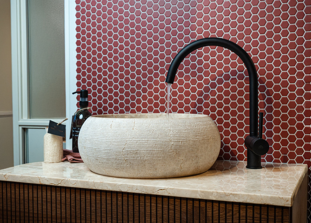 Loutro Bathroomware Afdekbladen | Marmer | Gepolijst Beige | Op Maat