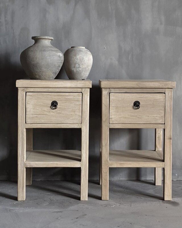 Luksa Home Collection Bijzettafel/Nachtkastje Fedde | H65 x B40 x D37 cm