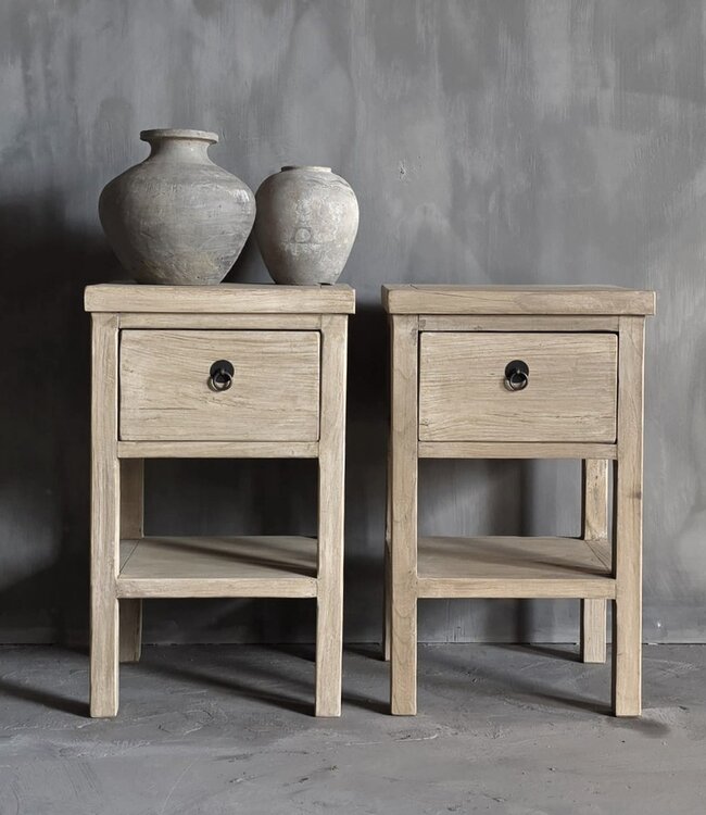 Luksa Home Collection Bijzettafel/Nachtkastje Fedde | H65 x B40 x D37 cm