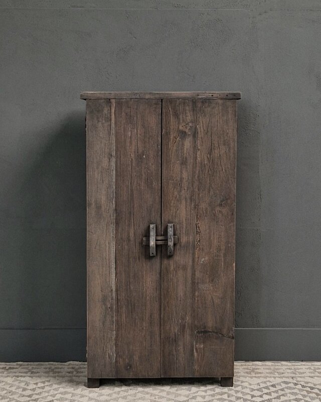 Luksa Home Collection Kast Jent | Antique Grey | H130 x B60 x D30 cm