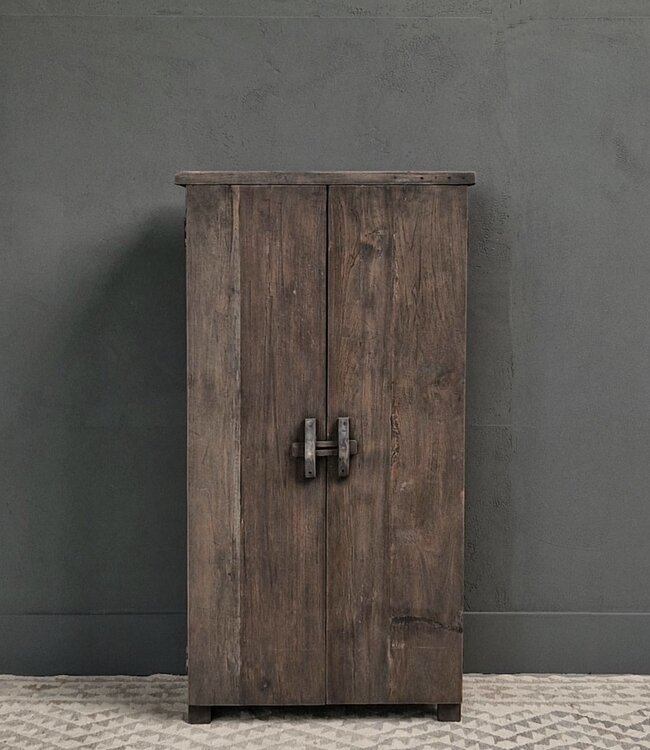 Luksa Home Collection Kast Jent | Antique Grey | H130 x B60 x D30 cm
