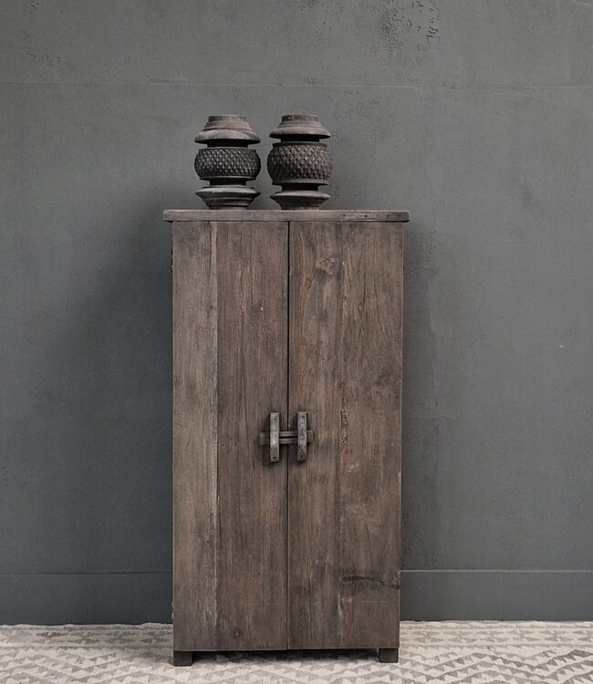 Luksa Home Collection Kast Jent | Antique Grey | H130 x B60 x D30 cm