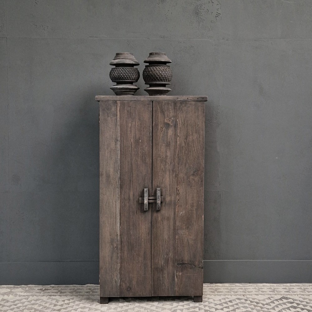 Luksa Home Collection Kast Jent | Antique Grey | H130 x B60 x D30 cm