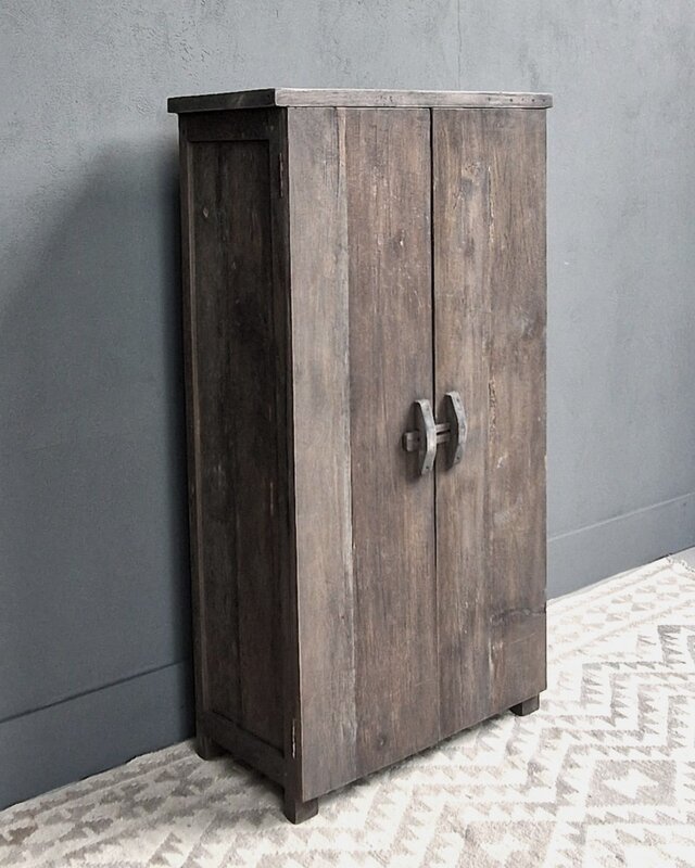 Luksa Home Collection Kast Jent | Antique Grey | H130 x B60 x D30 cm