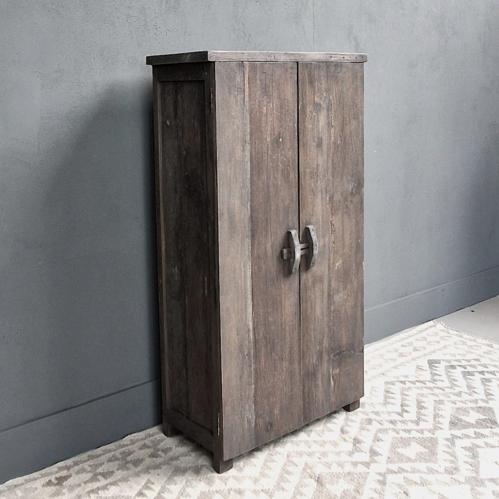 Luksa Home Collection Kast Jent | Antique Grey | H130 x B60 x D30 cm