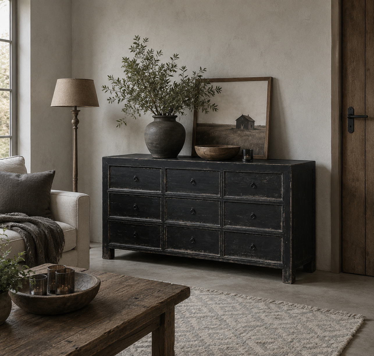 Luksa Home Collection Dressoir Bastian | 9 Lades | H95 x B180 x D45 cm