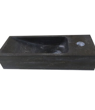 Wiesbaden Raw Fontein Rechts | Hardsteen Gezoet | 38x14x8 cm