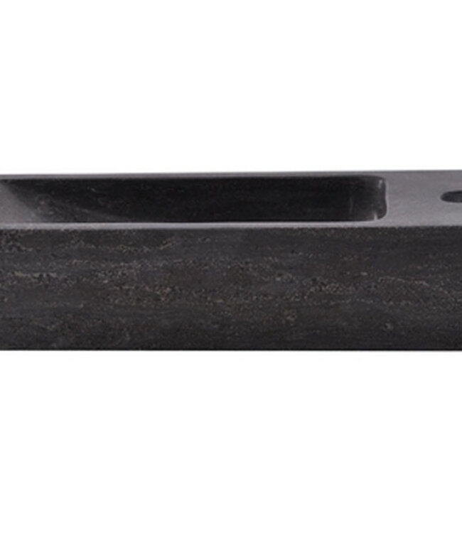 Wiesbaden Raw Fontein Rechts | Hardsteen Gezoet | 38x14x8 cm