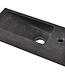 Wiesbaden Raw Fontein Rechts | Hardsteen Gezoet | 38x14x8 cm