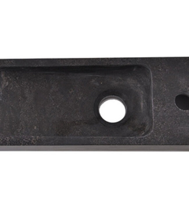 Wiesbaden Raw Fontein Rechts | Hardsteen Gezoet | 38x14x8 cm
