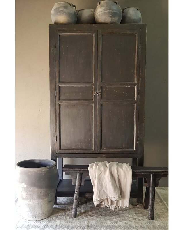 Luksa Home Collection Kast Jort-C | Matt Black | H210 x B110 x D48 cm