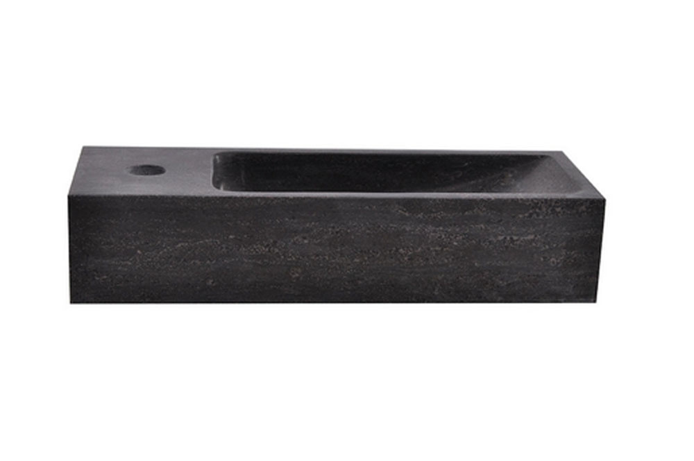 Wiesbaden Raw Fontein Links | Hardsteen Gezoet | 38x14x8 cm