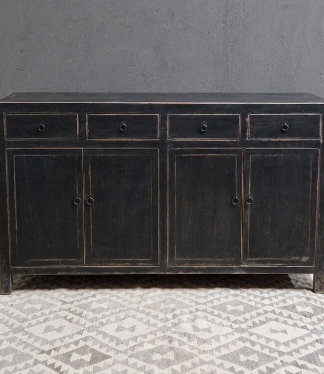 Luksa Home Collection Dressoir Sven | Vintage Matt Black | H92 x B154 x D42 cm