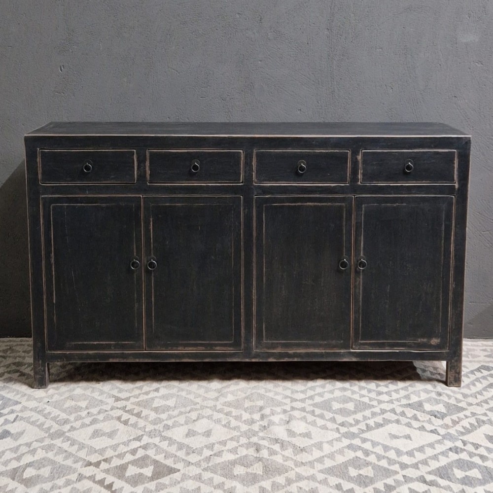 Luksa Home Collection Dressoir Sven | Vintage Matt Black | H92 x B154 x D42 cm