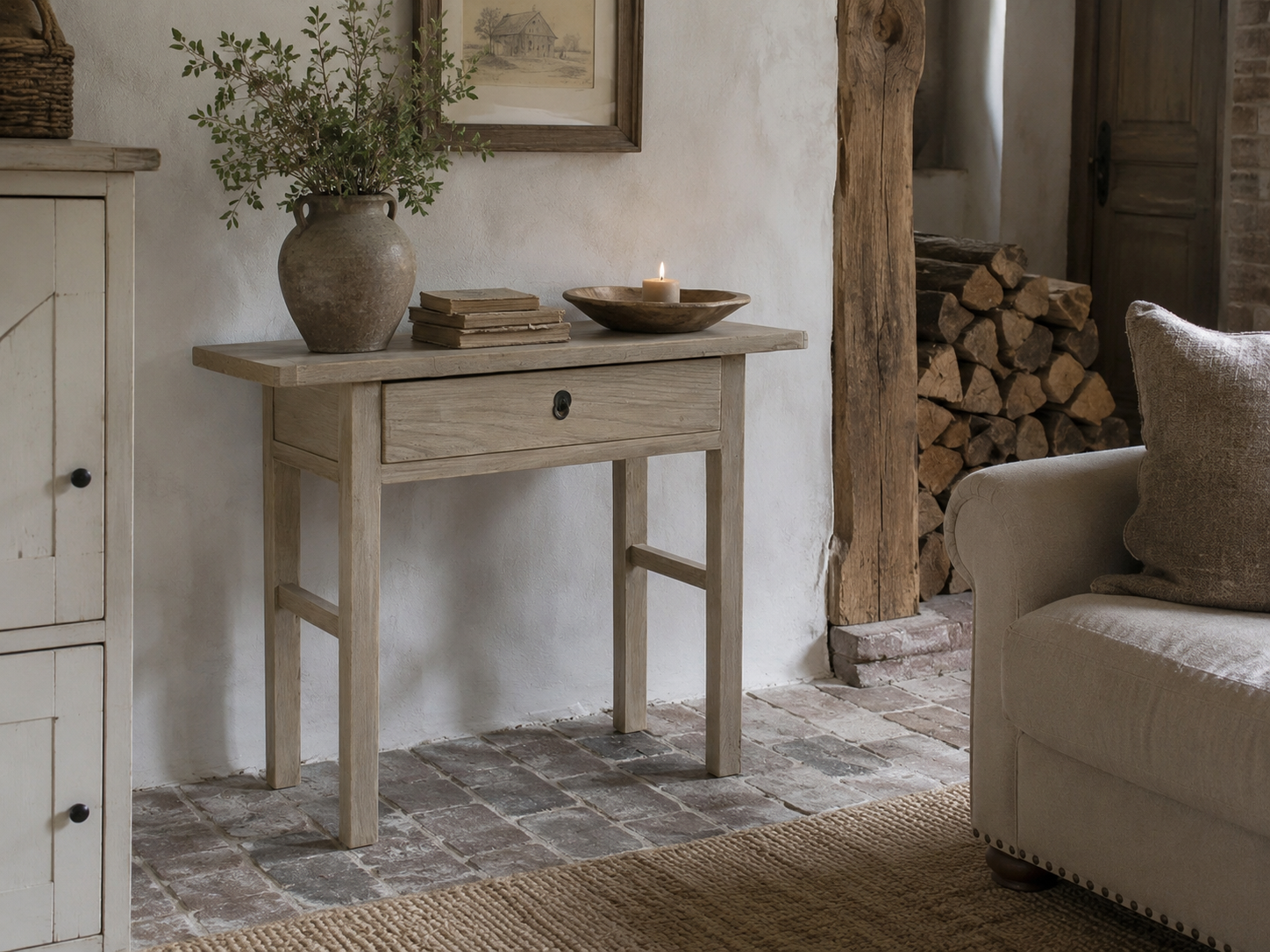 Luksa Home Collection Wandtafel Jason | Naturel | H85 x B110 x D40 cm