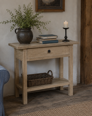 Luksa Home Collection Wandtafel Fedde | Naturel | H80 x B100 x D40 cm