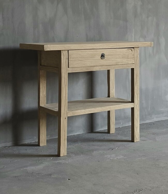 Luksa Home Collection Wandtafel Fedde | Naturel | H80 x B100 x D40 cm