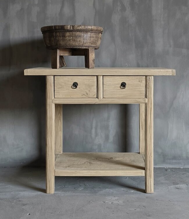 Luksa Home Collection Wandtafel Fedde | Naturel | H80 x B100 x D40 cm
