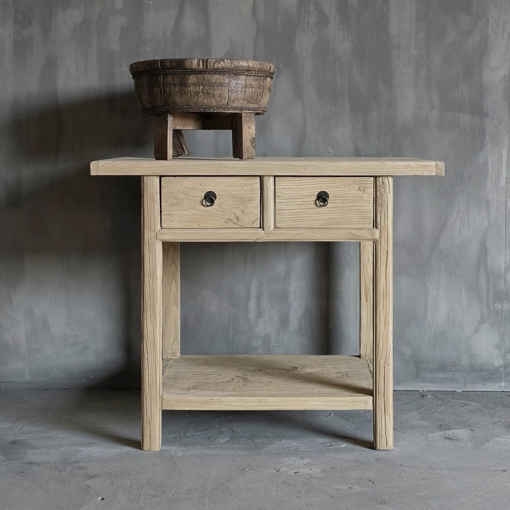 Luksa Home Collection Wandtafel Fedde | Naturel | H80 x B100 x D40 cm