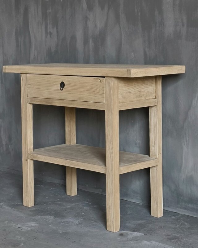 Luksa Home Collection Wandtafel Fedde | Naturel | H80 x B100 x D40 cm