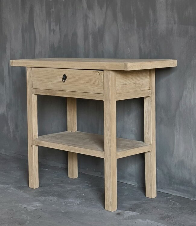 Luksa Home Collection Wandtafel Fedde | Naturel | H80 x B100 x D40 cm