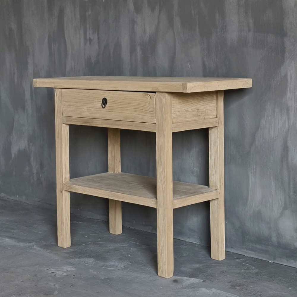 Luksa Home Collection Wandtafel Fedde | Naturel | H80 x B100 x D40 cm