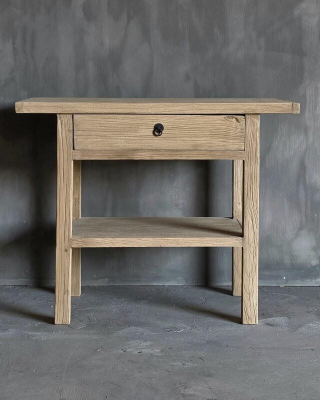 Luksa Home Collection Wandtafel Fedde | Naturel | H80 x B100 x D40 cm