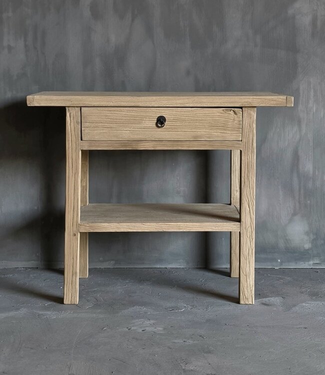 Luksa Home Collection Wandtafel Fedde | Naturel | H80 x B100 x D40 cm