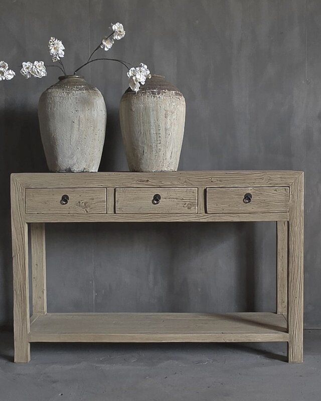 Luksa Home Collection Wandtafel Lian | Naturel | H90 x B140 x D38 cm