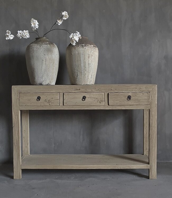Luksa Home Collection Wandtafel Lian | Naturel | H90 x B140 x D38 cm