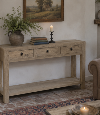 Luksa Home Collection Wandtafel Lian | Naturel | H90 x B140 x D38 cm
