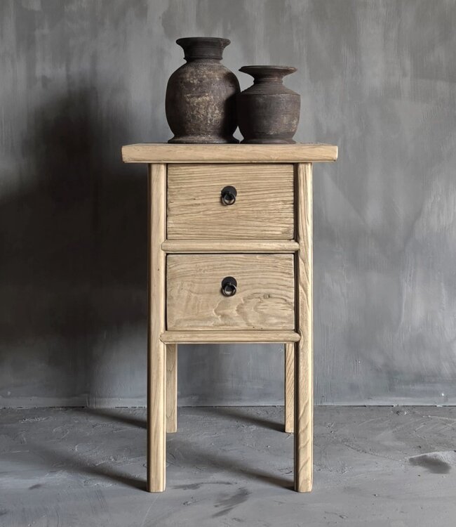 Luksa Home Collection Bijzettafel Sya | Naturel | H80 x B50 x D50 cm