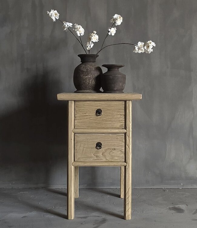 Luksa Home Collection Bijzettafel Sya | Naturel | H80 x B50 x D50 cm