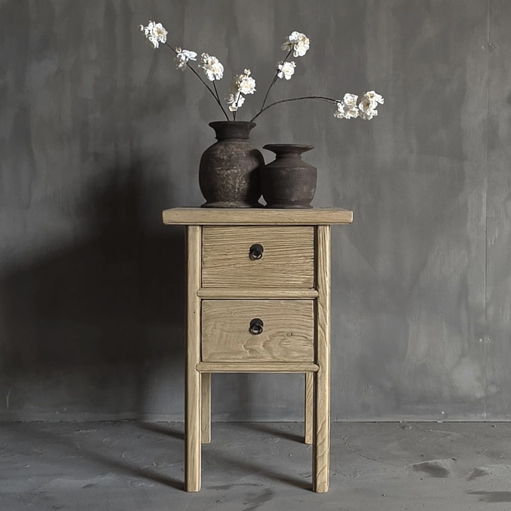 Luksa Home Collection Bijzettafel Sya | Naturel | H80 x B50 x D50 cm