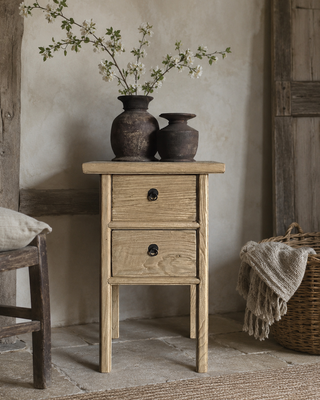 Luksa Home Collection Bijzettafel Sya | Naturel | H80 x B50 x D50 cm