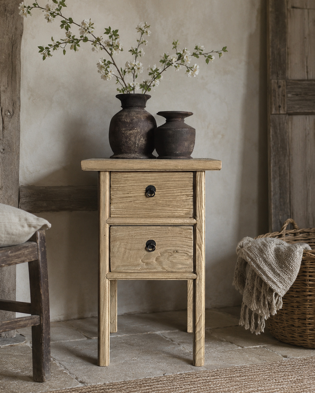 Luksa Home Collection Bijzettafel Sya | Naturel | H80 x B50 x D50 cm