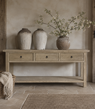 Luksa Home Collection Wandtafel Fedde | Naturel | H80 x B180 x D45 cm