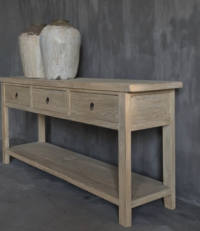 Luksa Home Collection Wandtafel Fedde | Naturel | H80 x B180 x D45 cm