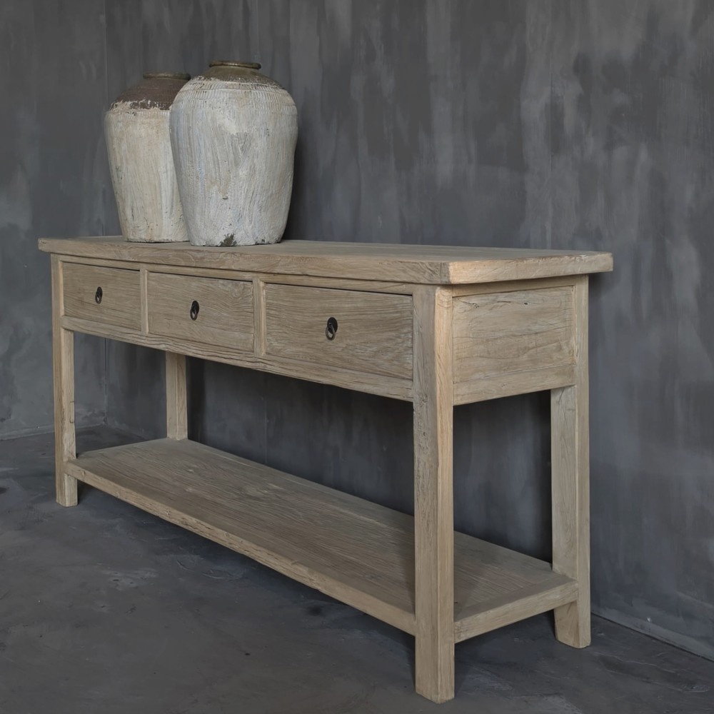 Luksa Home Collection Wandtafel Fedde | Naturel | H80 x B180 x D45 cm