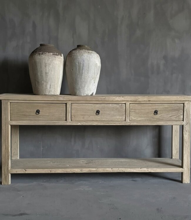 Luksa Home Collection Wandtafel Fedde | Naturel | H80 x B180 x D45 cm