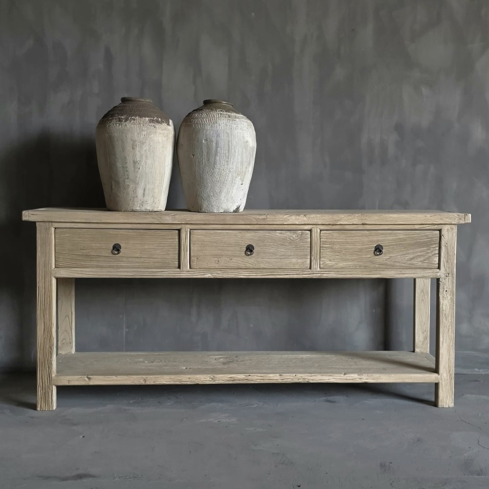 Luksa Home Collection Wandtafel Fedde | Naturel | H80 x B180 x D45 cm