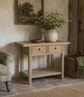Luksa Home Collection Wandtafel Fedde | Naturel | H83 x B100 x D50 cm