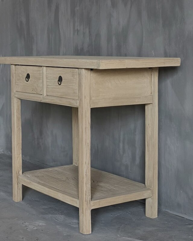 Luksa Home Collection Wandtafel Fedde | Naturel | H83 x B100 x D50 cm