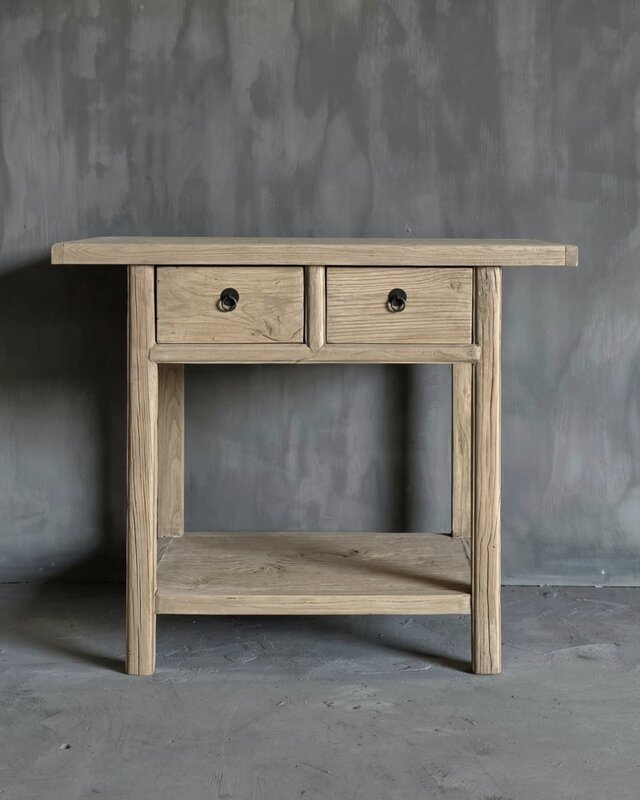 Luksa Home Collection Wandtafel Fedde | Naturel | H83 x B100 x D50 cm