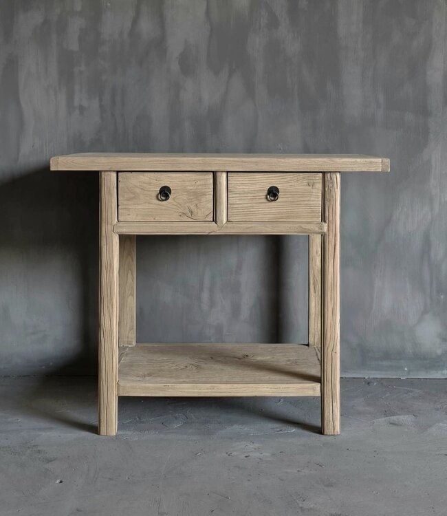 Luksa Home Collection Wandtafel Fedde | Naturel | H83 x B100 x D50 cm