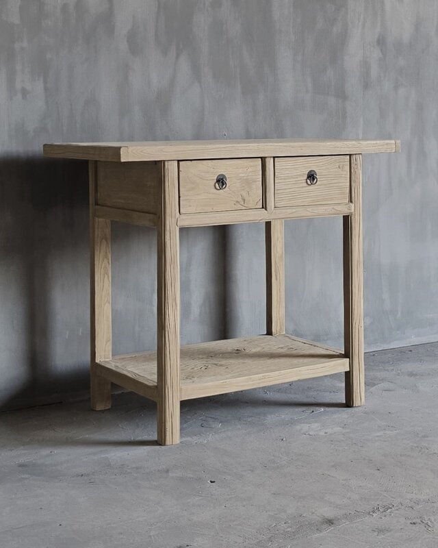 Luksa Home Collection Wandtafel Fedde | Naturel | H83 x B100 x D50 cm