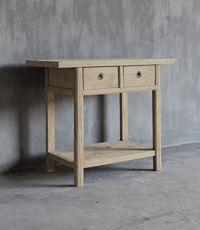 Luksa Home Collection Wandtafel Fedde | Naturel | H83 x B100 x D50 cm