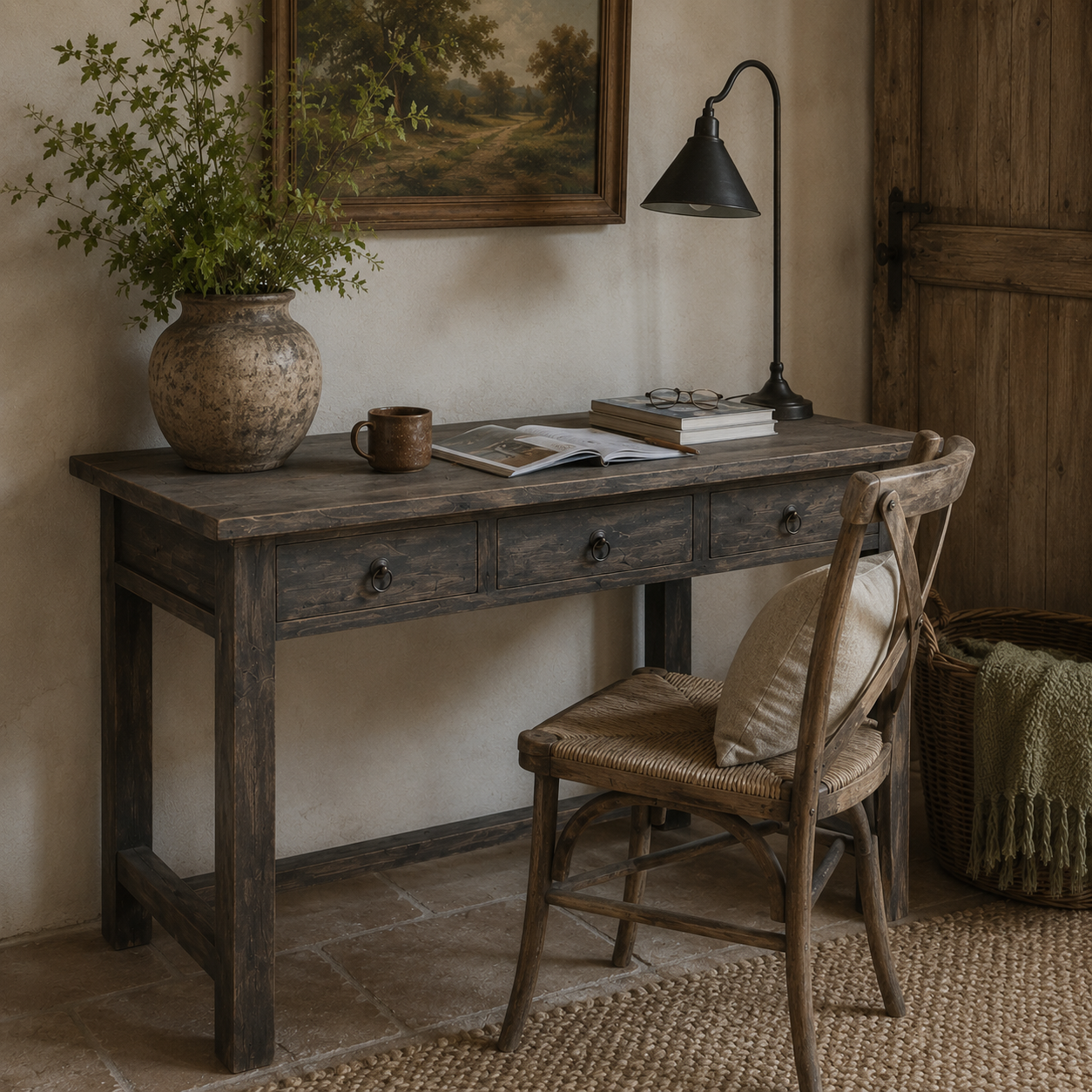 Luksa Home Collection Schrijftafel Kenza | 3 Lades | H81 x B120 x D60 cm