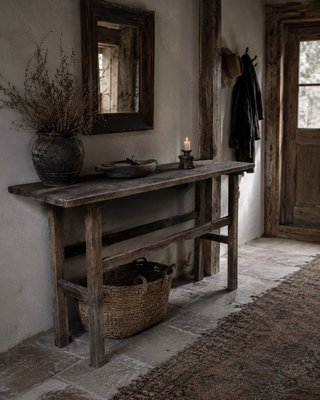 Luksa Home Collection Wandtafel Kyon | Antique Grey | H80 x B160 x D40 cm