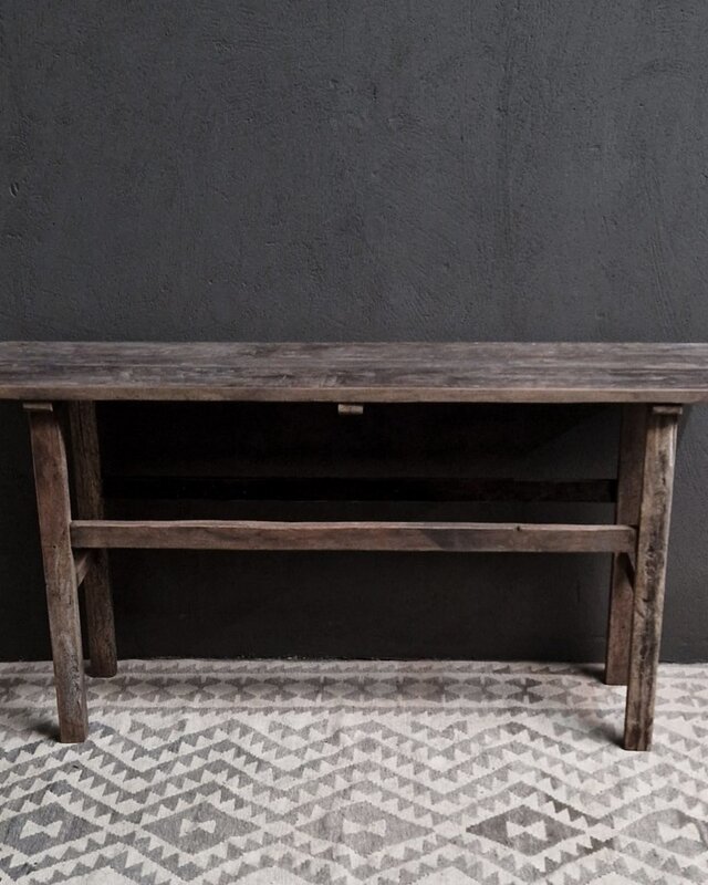 Luksa Home Collection Wandtafel Kyon | Antique Grey | H80 x B160 x D40 cm